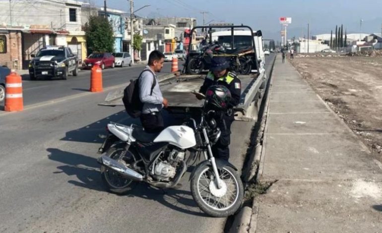 Van 1,300 motos aseguradas en Saltillo