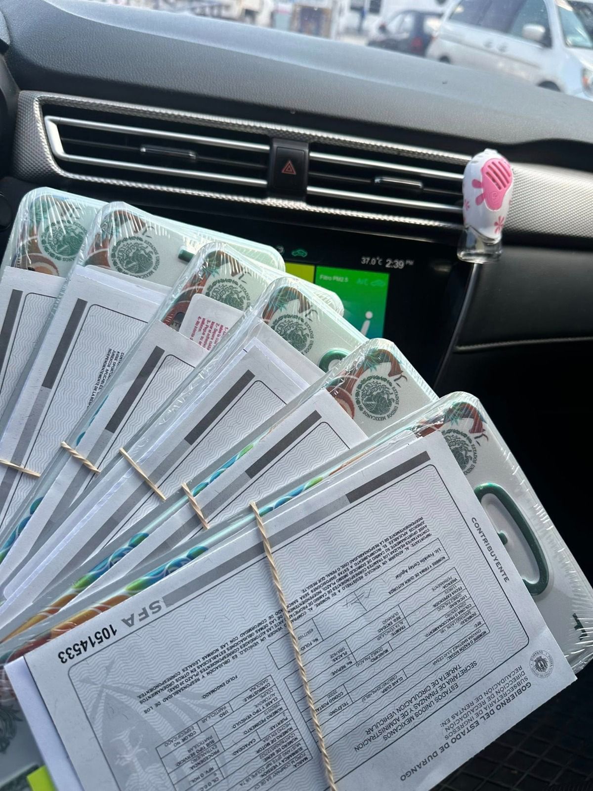 Detectan placas falsas de Durango