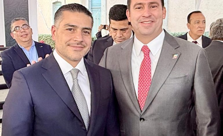 Fortalecen alianza por seguridad Manolo, Harfuch y Javier Díaz