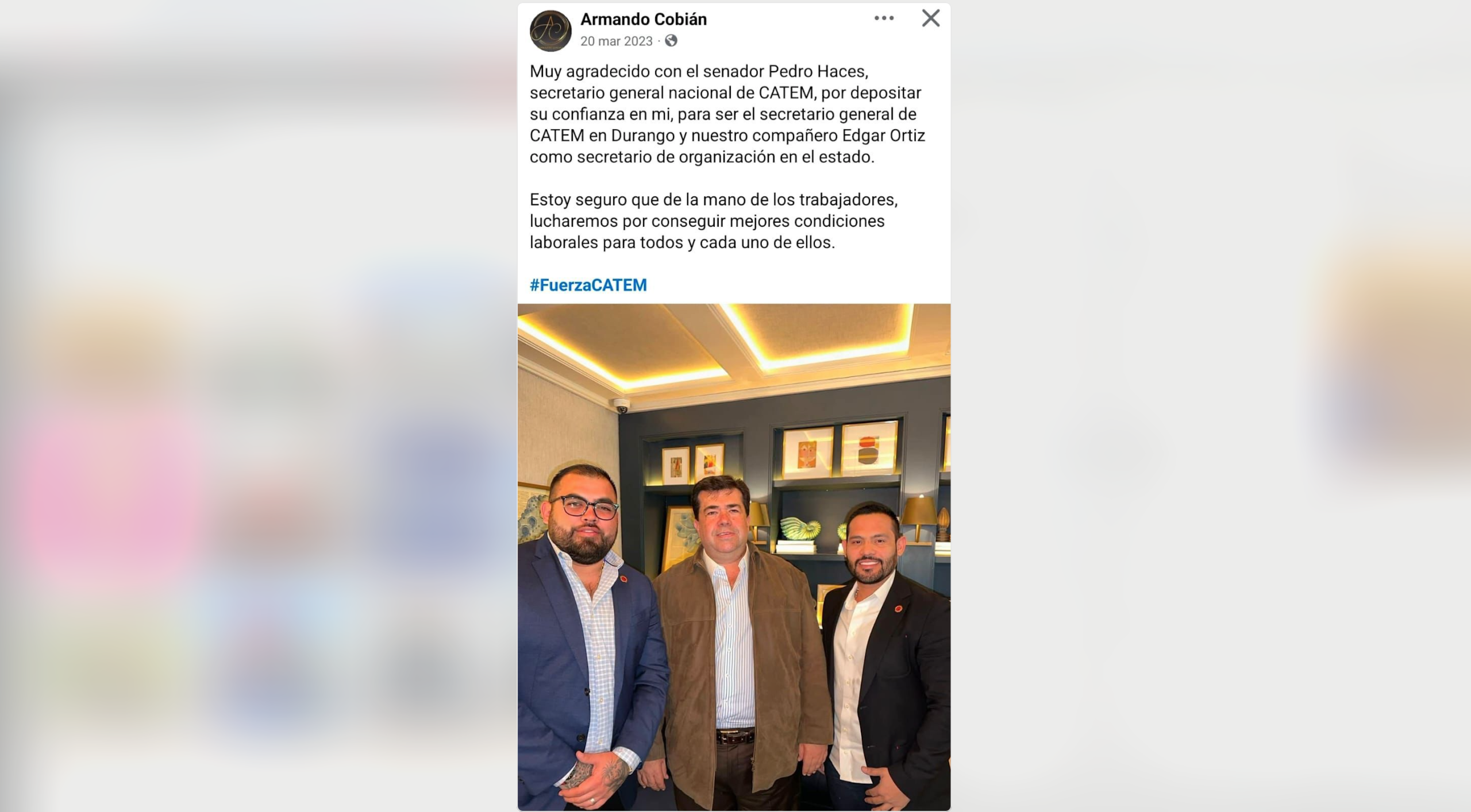 Detienen al “Limones” lider de la CATEM y extorsionador en la Laguna