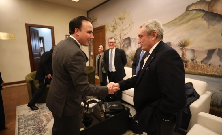 Se reúne Manolo Jiménez con el embajador de Italia