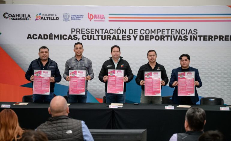 Presenta Javier Díaz el Torneo Interprepas “Saltillo Tiene Talento” 2026
