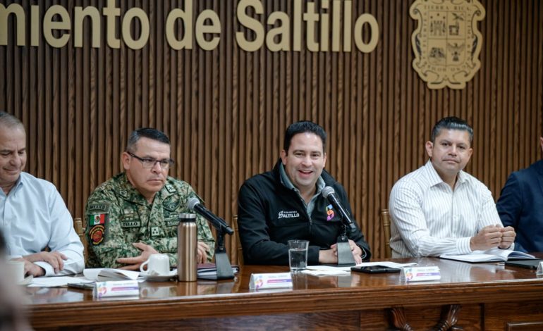 Han disminuido 63% los robos en Saltillo gracias a coordinación y tecnología: Javier Díaz