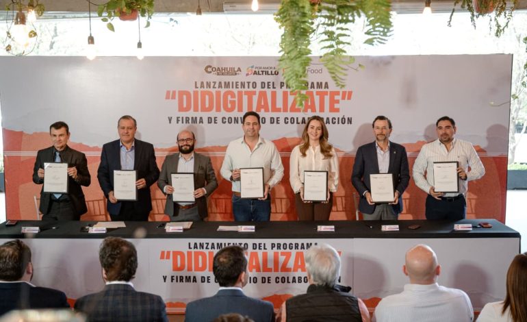 Destaca Javier Díaz competitividad y seguridad de Saltillo para impulsar a las Mipymes