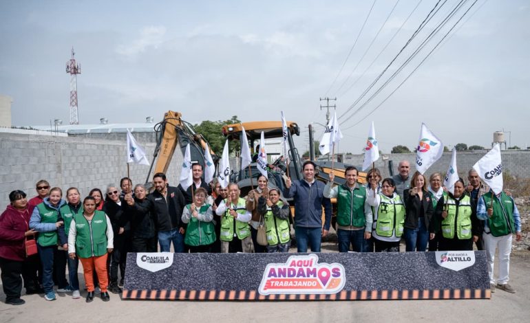 Arranca Javier Díaz más obras sociales en Saltillo