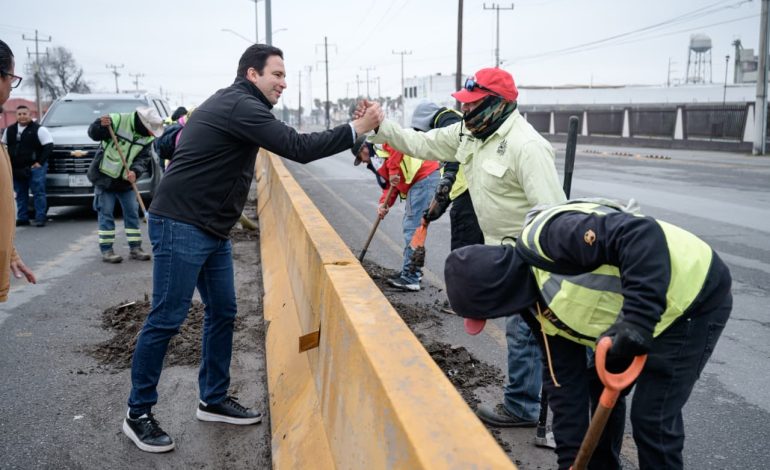 Supervisa Javier Díaz cuadrillas de “Aquí Andamos”