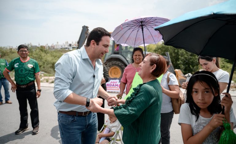 Cumple Javier Díaz en Hacienda Narro; arranca construcción de puente peatonal