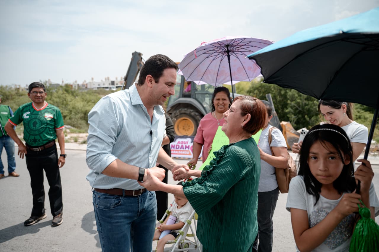 Cumple Javier Díaz en Hacienda Narro; arranca construcción de puente peatonal