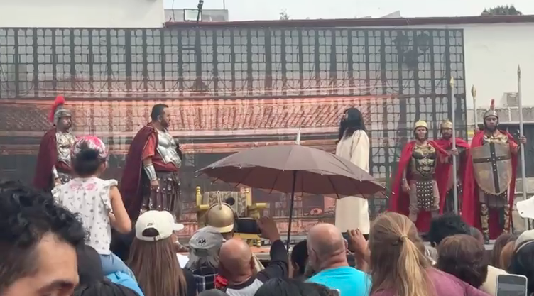 Inicia el Viacrucis Viviente del Ojo de Agua en su edición número 50