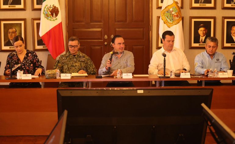 Preside Manolo Jiménez la Mesa de Construcción de Paz y Seguridad en Coahuila