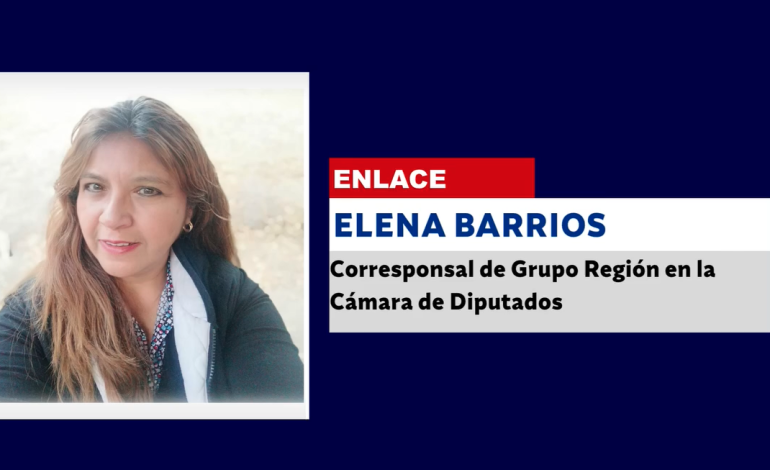 Elena Barrios, corresponsal de Grupo Región en la Cámara de Diputados