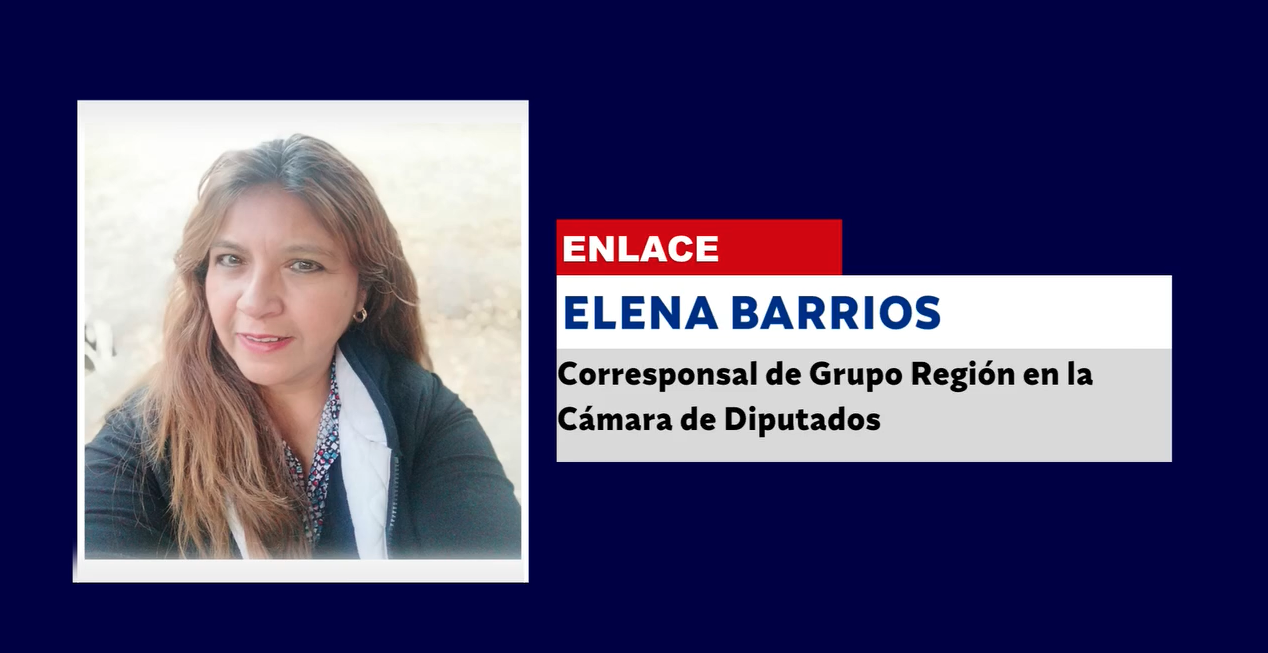 Elena Barrios, corresponsal de Grupo Región en la Cámara de Diputados