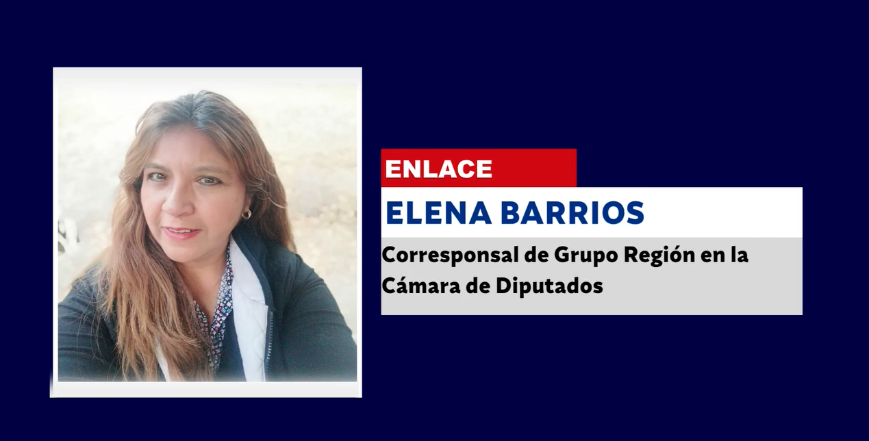 Elena Barrios, corresponsal de Grupo Región en la Cámara de Diputados