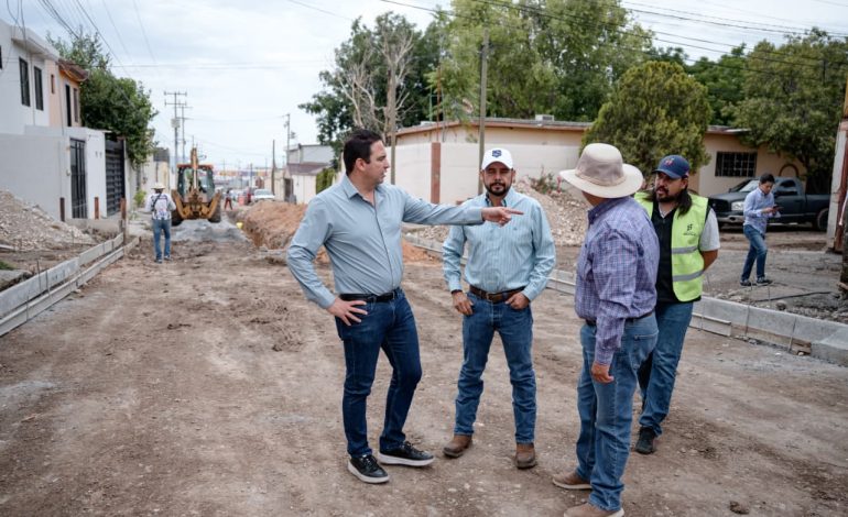 Supervisan pavimentación de calles en Ampliación Postal Cerritos