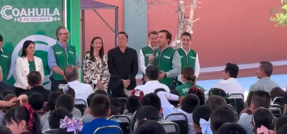 Más infraestructura para la educación: entregan techumbre en la Primaria Coahuila