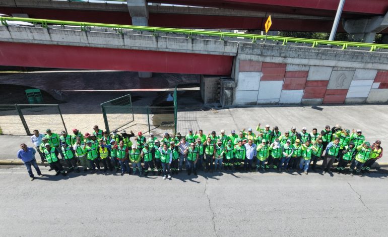 Arranca Javier Díaz Brigada Integral en el distribuidor vial El Sarape