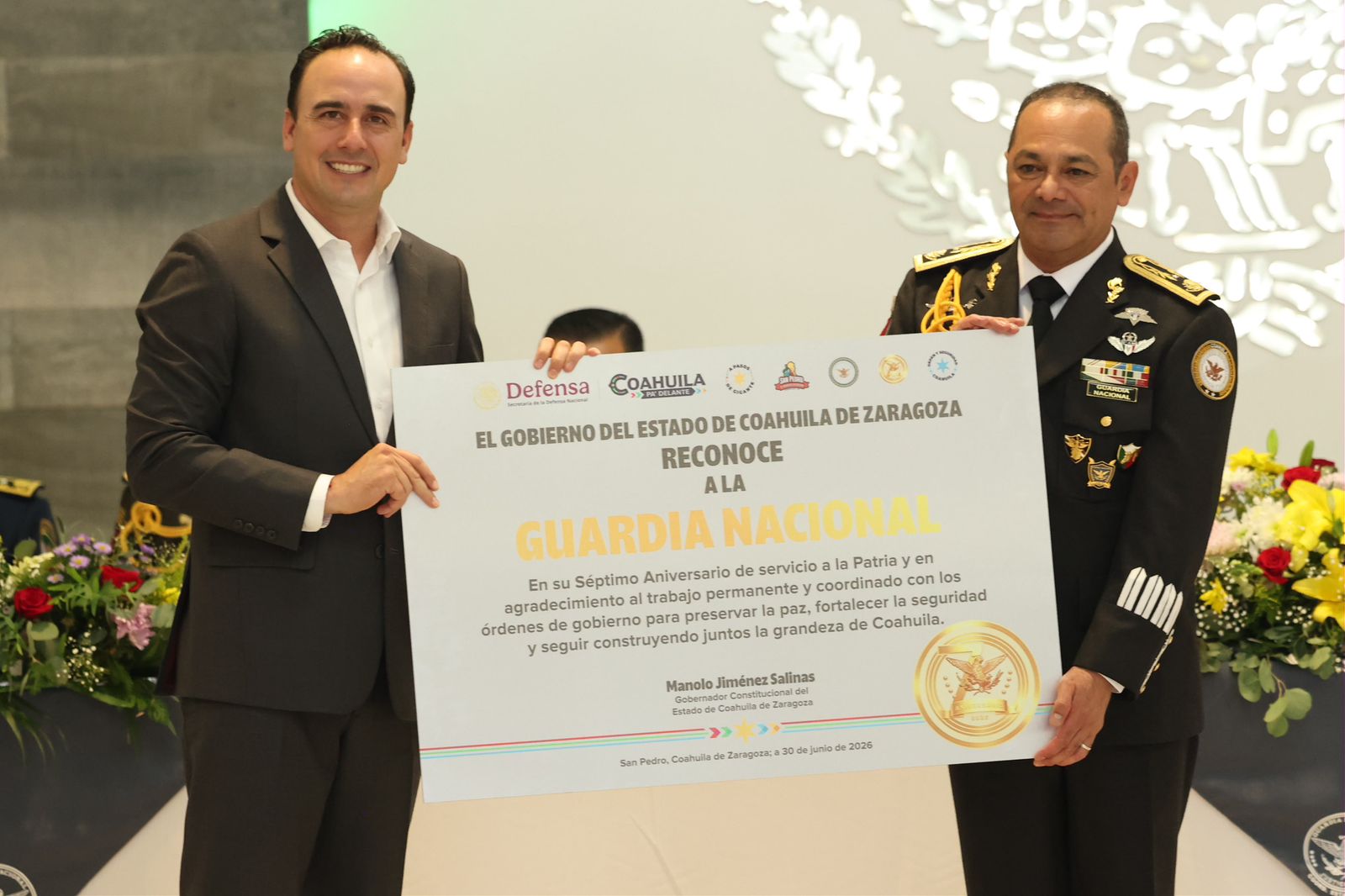 En Coahuila celebramos con orgullo el 7mo aniversario de la Guardia Nacional: Manolo