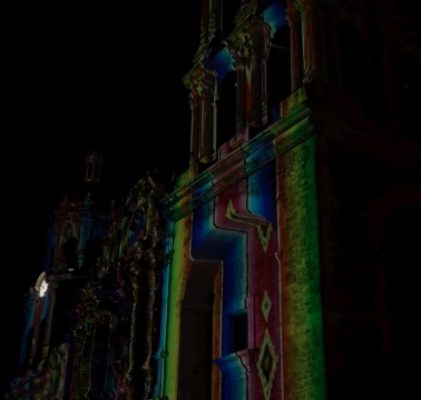 Catedral de Santiago ilumina los 449 años de Saltillo con espectacular videomapping