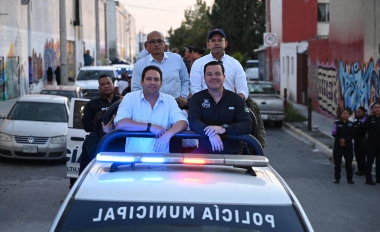 Encabezan Alcalde y Fiscal, con mandos militares, operativo coordinado en el oriente de Saltillo