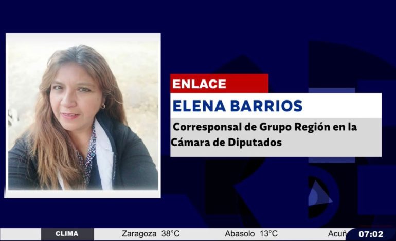 ELENA BARRIOS, Corresponsal de Grupo Región en la Cámara de Diputados
