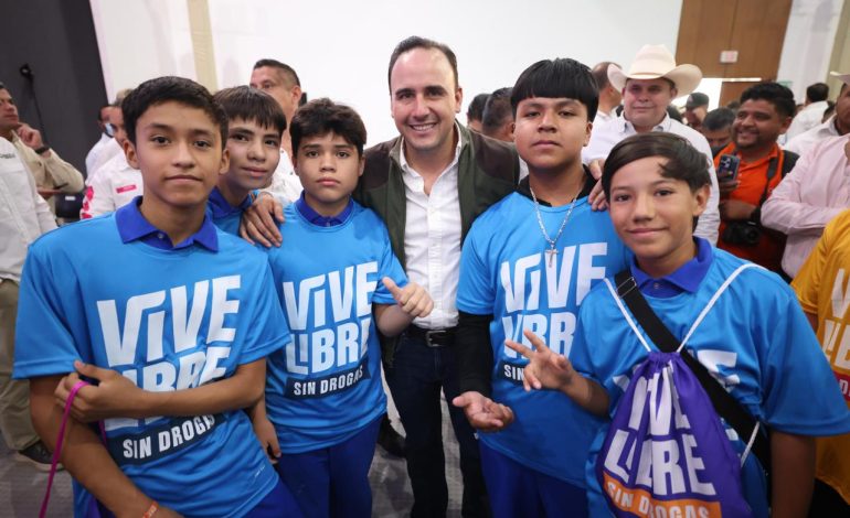 A un año del programa Vive Sin Libre Sin Drogas, Coahuila fortalece la prevención, atención y reinserción