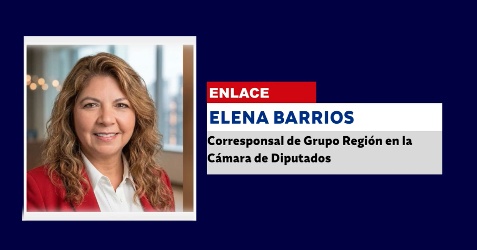 ELENA BARRIOS, Corresponsal de Grupo Región en la Cámara de Diputados