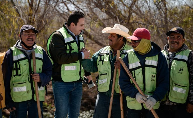 Arranca Javier Díaz programa de limpieza en arroyos de Saltillo
