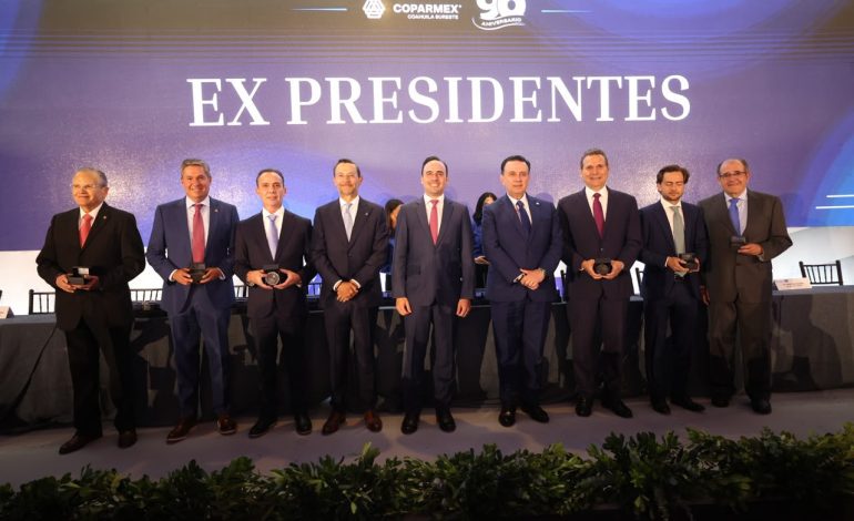 Destaca Coparmex nacional a Coahuila por su seguridad, paz laboral y atractivo para la inversión