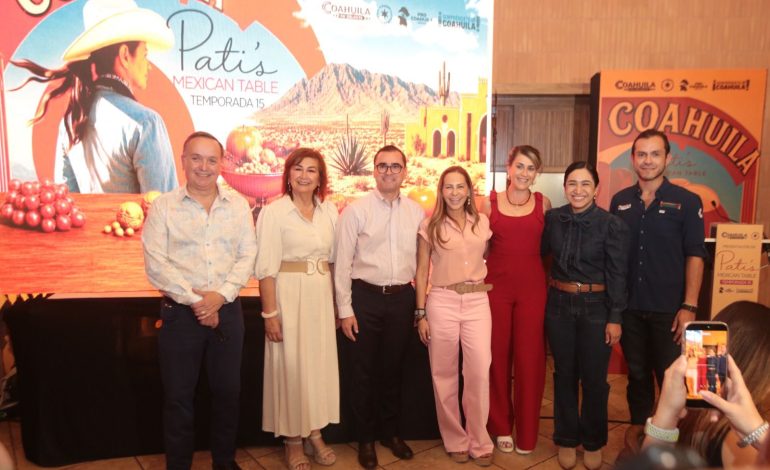 Presentan serie de cocina internacional filmada en Coahuila
