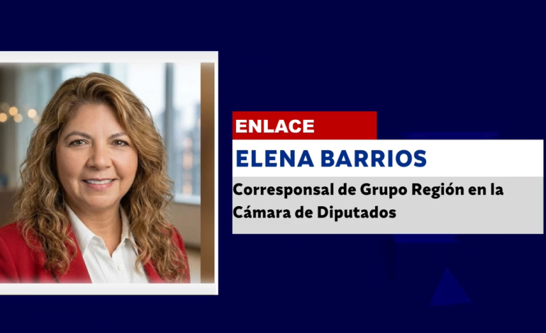 ELENA BARRIOS, Corresponsal de Grupo Región en la Cámara de Diputados
